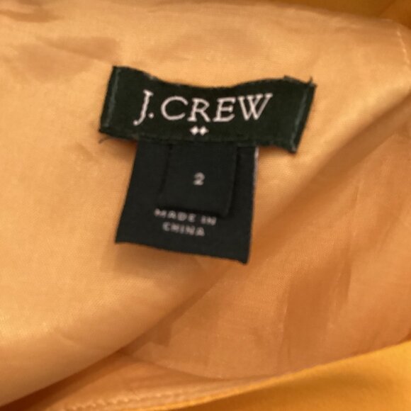 J. Crew Factory Dress Size 2 Jules Scroll Print Yellow Navy & Pink Shift‎ - Picture 6 of 7